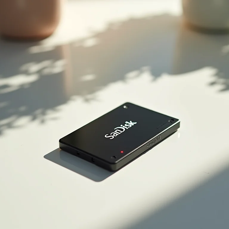 SSD da marca SanDisk.