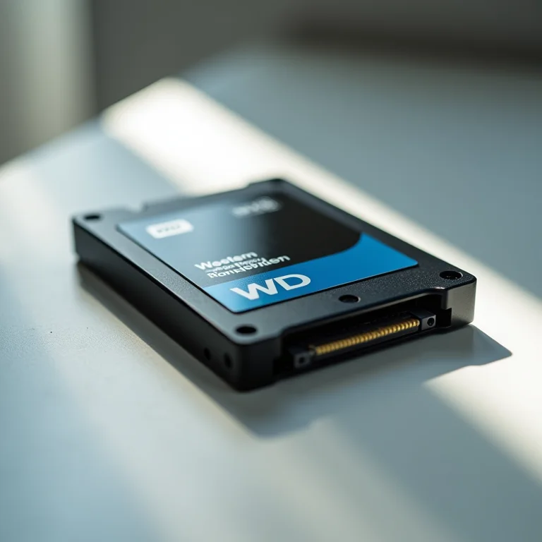 SSD da marca Western Digital (WD).