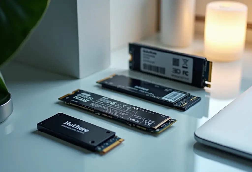 SSD SATA e NVMe: As marcas que você precisa conhecer (e confiar) SSDs SATA e NVMe de diversas marcas.