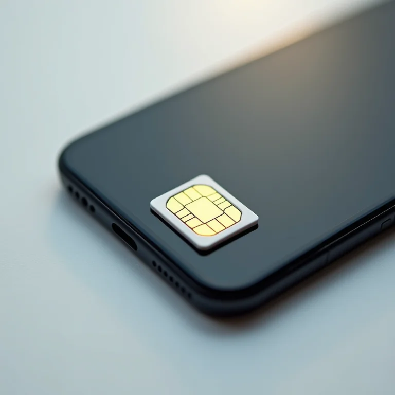 Transferência de contatos via SIM Card