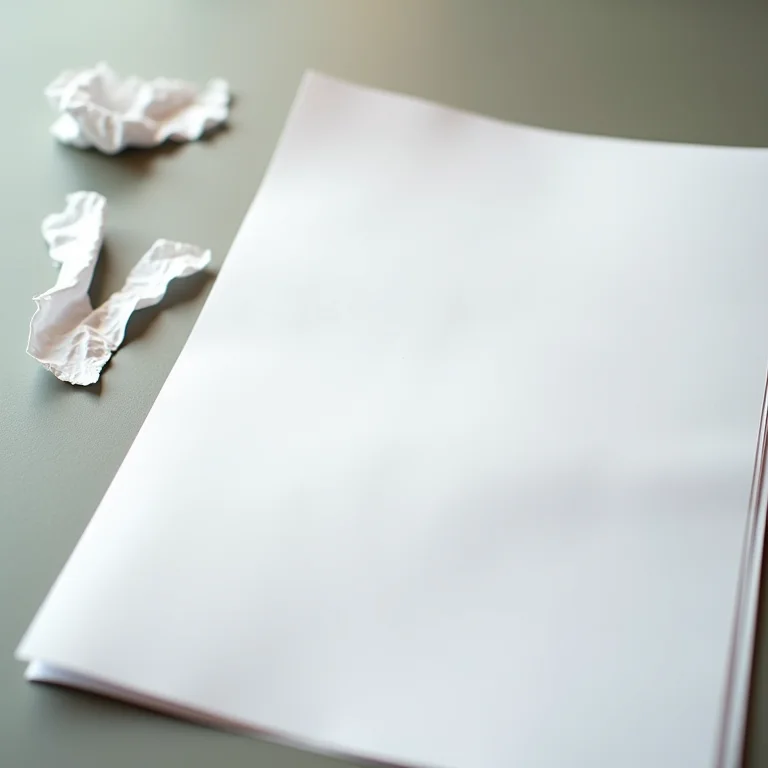 Um currículo amassado ao lado de um currículo impecável.