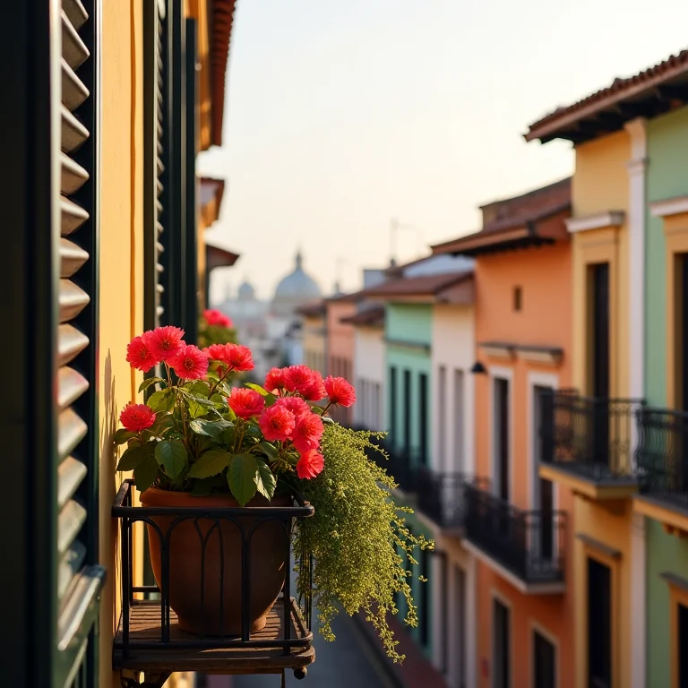 Varanda charmosa em Getsemaní, Cartagena.
