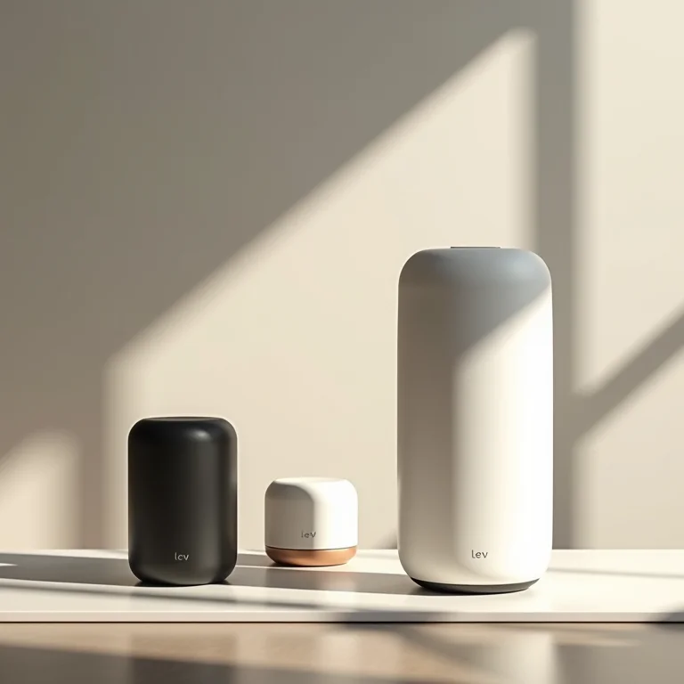 Vários modelos de Lev em exposição.