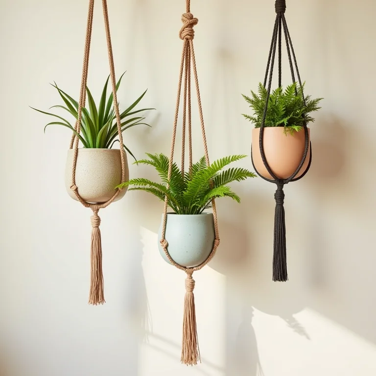 Vasos suspensos ideais para samambaias