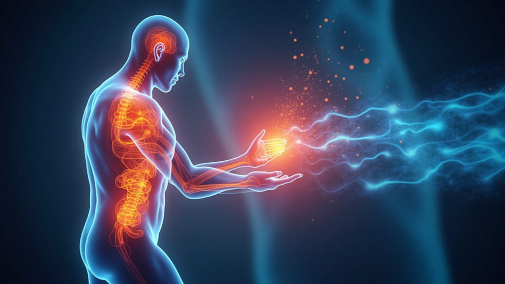 Corpo transformando gordura em energia na cetose.