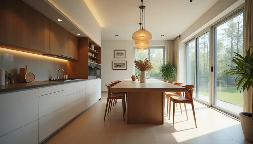 Bancada de Cozinha com Ilha e Mesa: O Segredo de Luxo em 2026