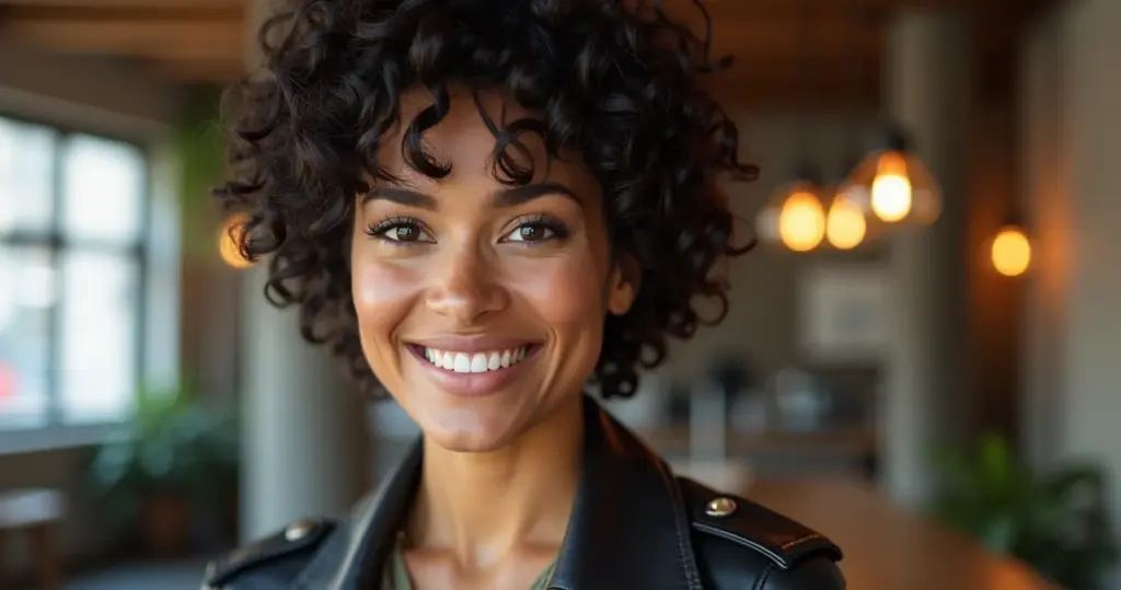 17 Ideias de Cabelo Joãozinho Cacheado para Rosto Redondo (Afina o Rosto!)