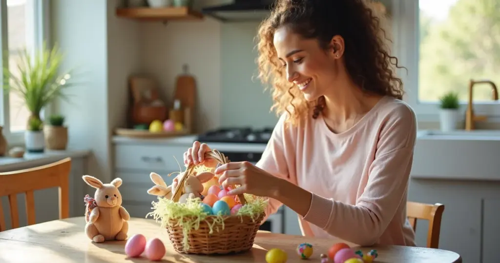 Como fazer cesta de Páscoa infantil que brilha os olhos sem gastar muito Como fazer cesta de Páscoa infantil que brilha os olhos sem gastar muito