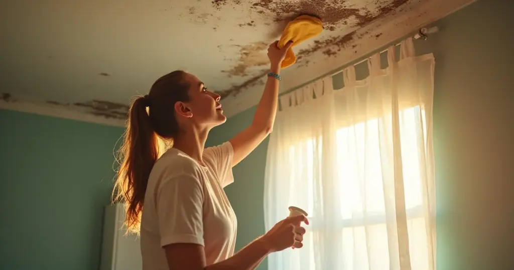 Como limpar teto com mofo: o truque que o seu banheiro vai amar