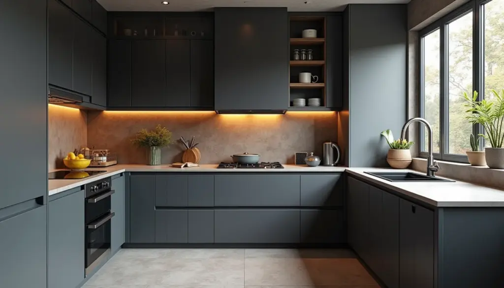 Decoração de Cozinha Cinza e Preto: O Toque de Sofisticação que Transforma seu Lar decoração de cozinha cinza e preto