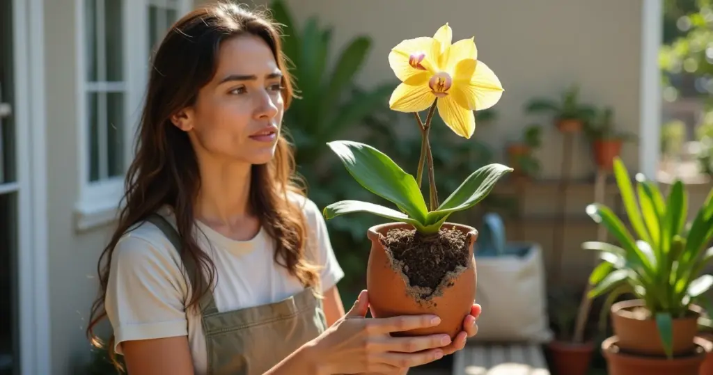 Erros comuns ao plantar orquídeas em vaso de barro que matam sua planta em semanas