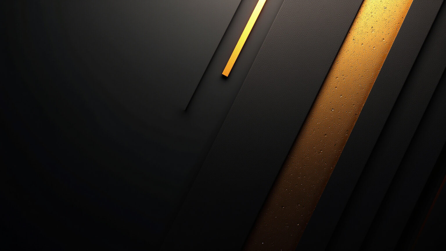 Fundo Preto: Designs Incríveis para Deixar Tudo Mais Elegante Elegante fundo preto com padrões geométricos dourados sutis.