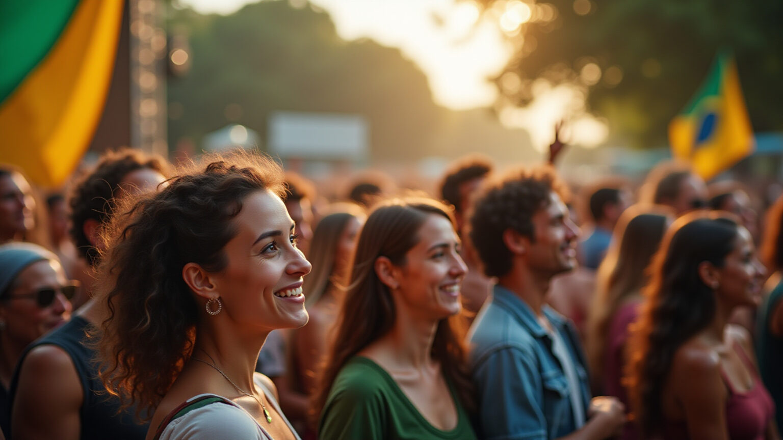 Gerador de biodiesel alimentando festival brasileiro sustentável.