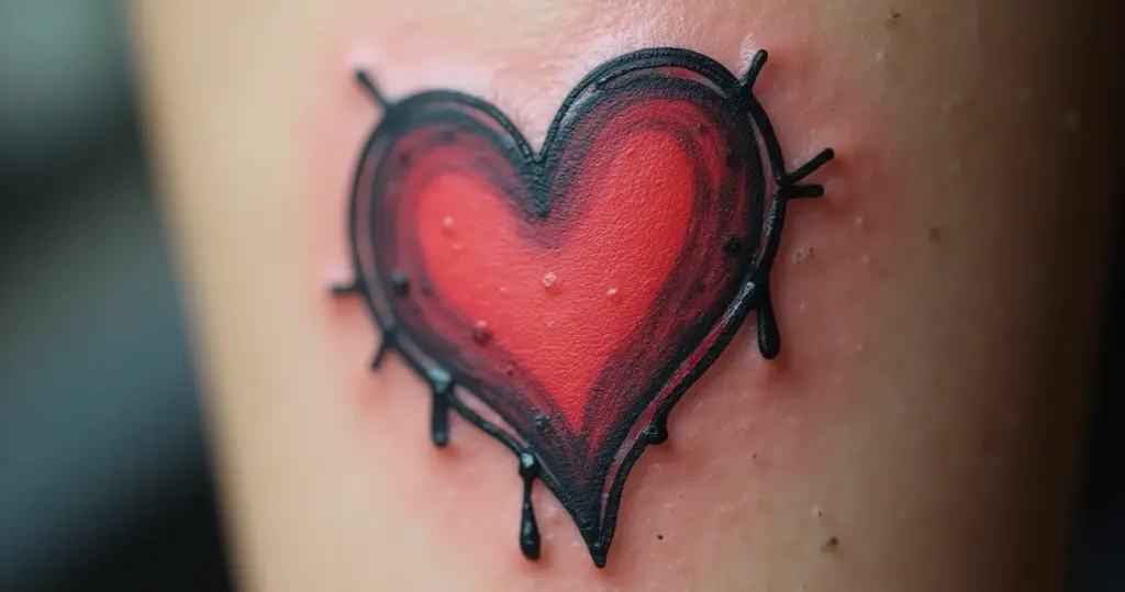 Foto de Tatuagem de Coração: Veja Inspirações Únicas!