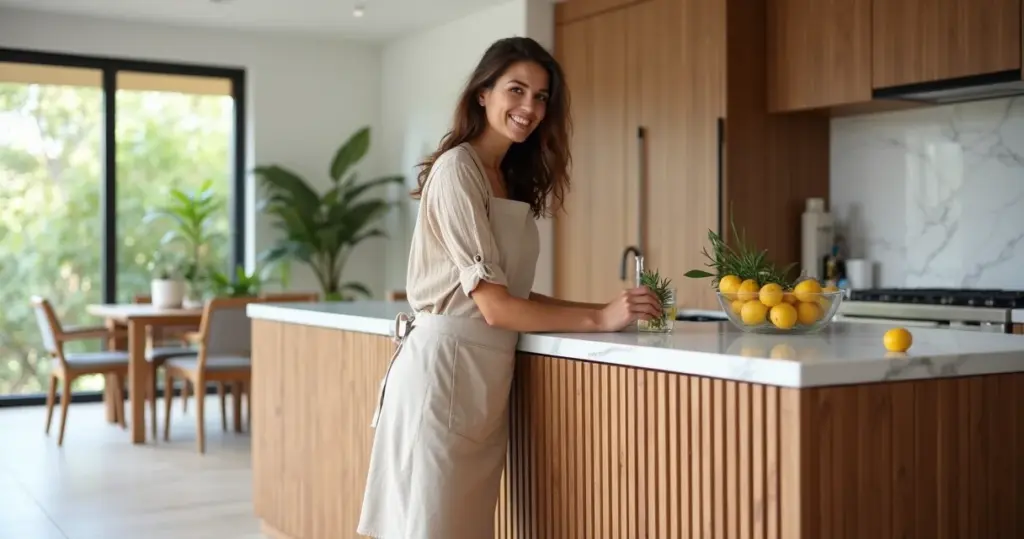 8 Ideias de Painel Ripado para Ilha Cozinha Americana: Proteção + Design