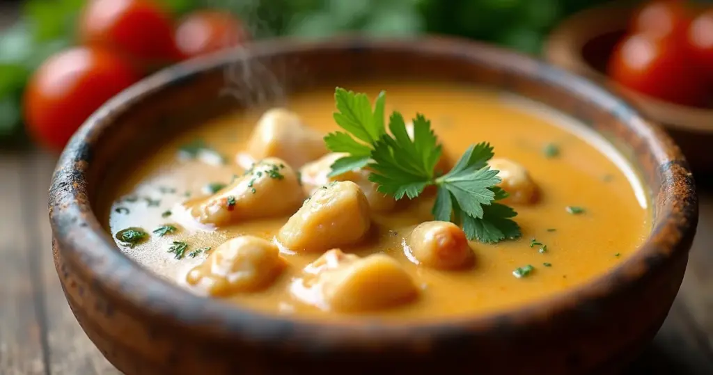 Sopa de Mandioquinha com Frango: O Segredo Cremoso Sopa de Mandioquinha com Frango: O Segredo Cremoso