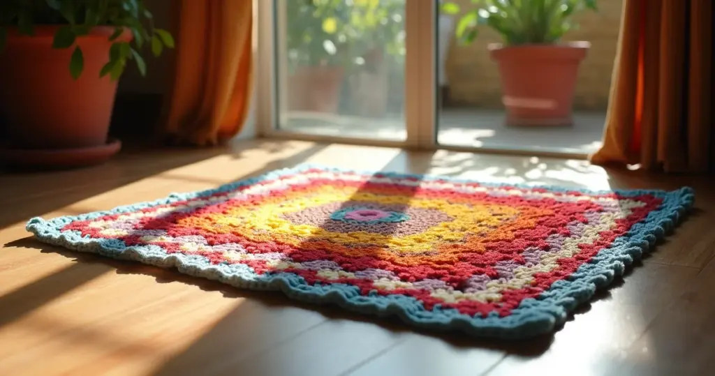 Tapete de Crochê Quadrado: 7 modelos que transformam seu lar [Inspire-se]