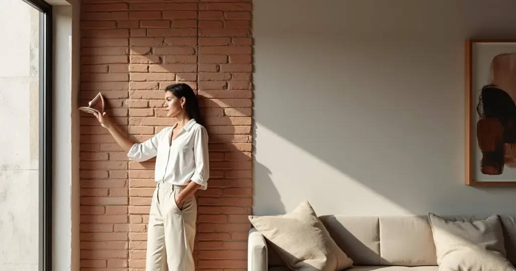 Tijolinho Natural ou Revestimento Cerâmico para Sala: Qual Vale Seu Dinheiro? Tijolinho Natural ou Revestimento Cerâmico para Sala: Qual Vale Seu Dinheiro?