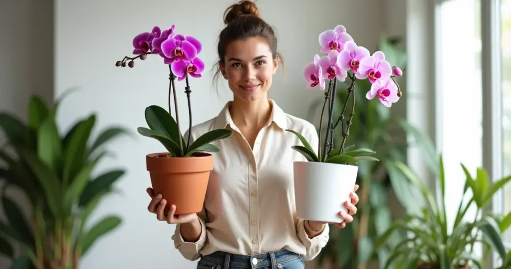 Vaso de barro ou plástico para orquídeas: qual realmente vale seu dinheiro?