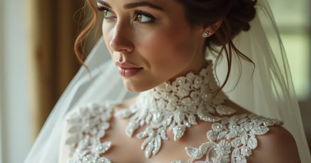 Vestido de Noiva Gola Alta: Elegância Atemporal e Moderna
