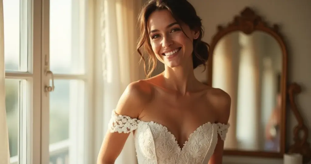 23 Ideias de Vestido de Noiva Manga Caída que Realçam seu Colo 23 Ideias de Vestido de Noiva Manga Caída que Realçam seu Colo