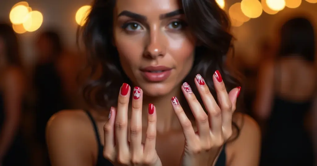 50 Ideias Unhas Brancas e Vermelhas para Festas: Arrasa em Qualquer Evento 50 Ideias Unhas Brancas e Vermelhas para Festas: Arrasa em Qualquer Evento