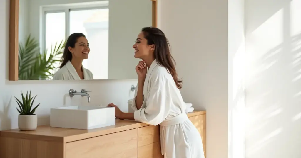 15 Ideias de Banheiro Branco com Madeira que Aumentam Espaços Pequenos 15 Ideias de Banheiro Branco com Madeira que Aumentam Espaços Pequenos