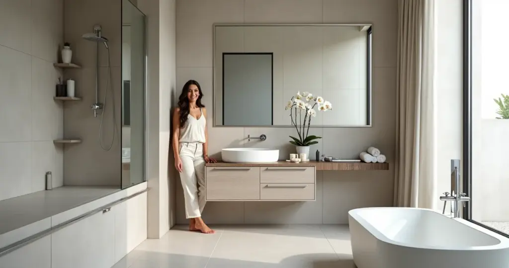 23 Ideias de Banheiro Pequeno no Porcelanato que Ampliam o Espaço