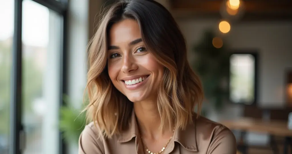 27 Ideias de Cabelo Curto Long Bob Morena Iluminada que Transformam Seu Rosto