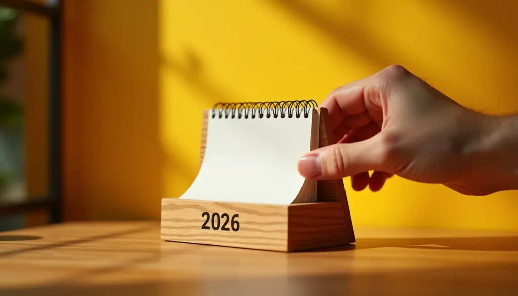 Calendário de mesa 2026: o modelo que você vai usar o ano todo Calendário de mesa 2026: o modelo que você vai usar o ano todo