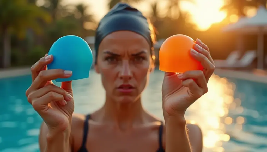 Como escolher touca de natao silicone ou tecido: erros que custam caro