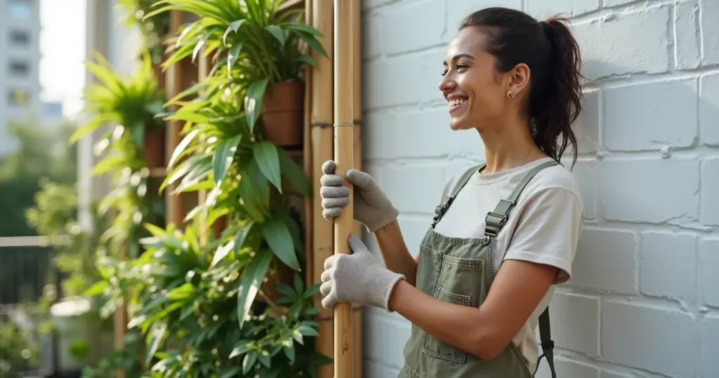 Como fazer um jardim vertical de bambu que dura 5 anos por menos de R$200 Como fazer um jardim vertical de bambu que dura 5 anos por menos de R$200