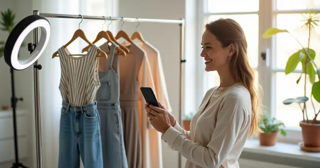 Como tirar fotos de roupas para vender com luz natural e R$50