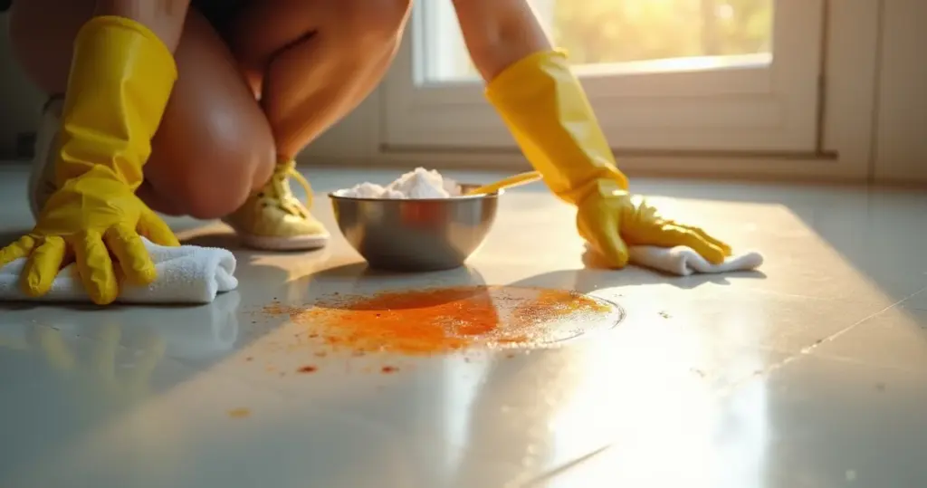 Como tirar mancha de ferrugem do piso sem estragar seu revestimento Como tirar mancha de ferrugem do piso sem estragar seu revestimento