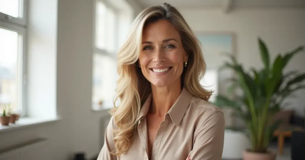 23 Ideias de Corte de Cabelo 50+ Longo que Levantam Seu Rosto