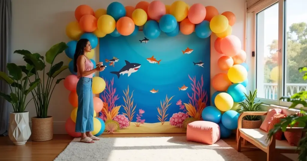23 Ideias de Decoração Baby Shark que Dobram o Impacto da Festa