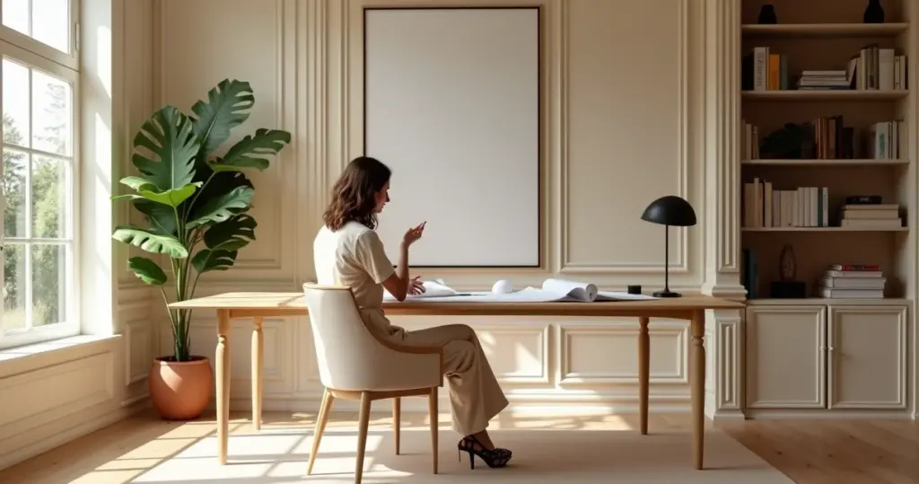 15 Ideias de Decoração de Escritório com Boiserie que Vão Inspirar Seu Trabalho 15 Ideias de Decoração de Escritório com Boiserie que Vão Inspirar Seu Trabalho