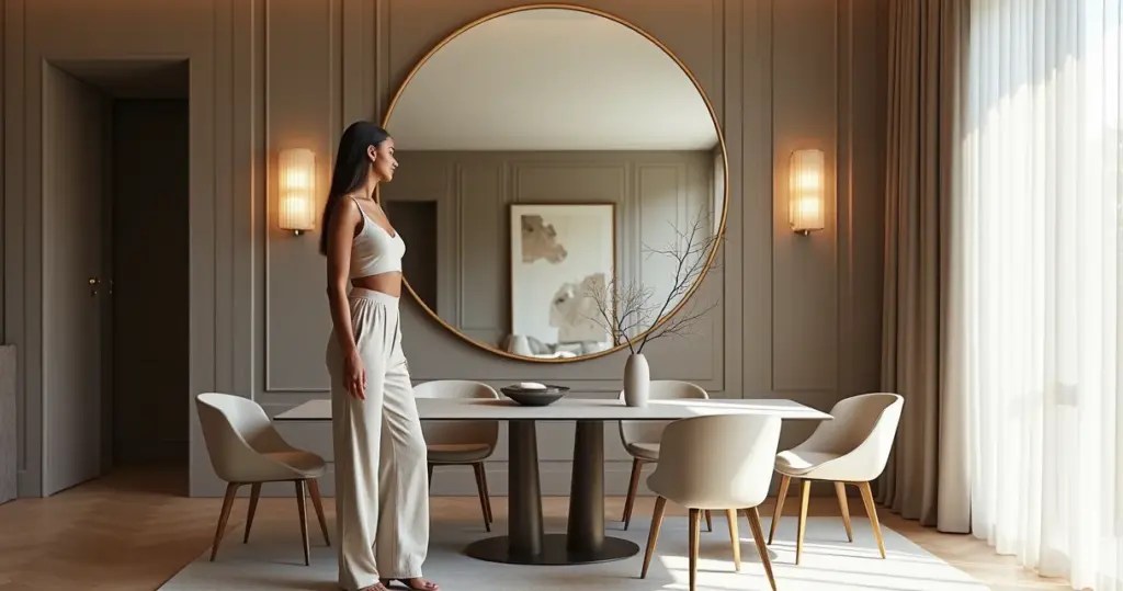 9 Ideias de Espelho Bisotado Sala de Jantar Que Dobram o Espaço