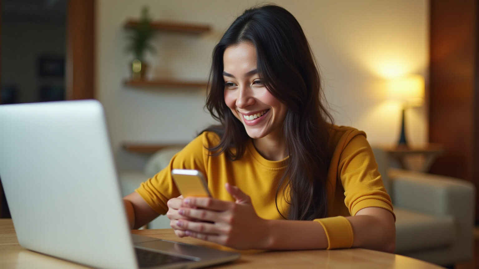 Como sacar dinheiro no Palpitano passo a passo Jovem sorrindo saca dinheiro no Palpitano pelo celular.