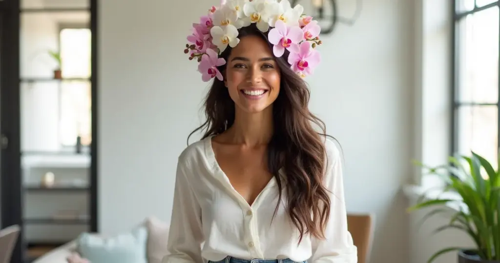 23 Ideias de Flores para Cabelo que Transformam seu Visual em Segundos