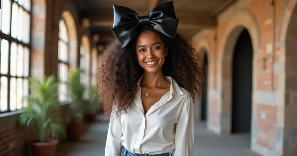 18 Ideias de Laços de Cabelo Grande que Transformam Seu Visual em 2 Minutos