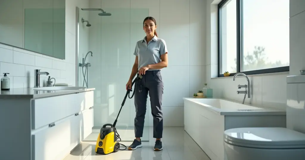 Lavadora de alta pressão banheiro: limpeza profunda sem estragar nada