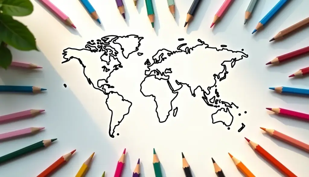 40 Ideias de Mapa Mundi para Colorir Grátis e Lindos 40 Ideias de Mapa Mundi para Colorir Grátis e Lindos