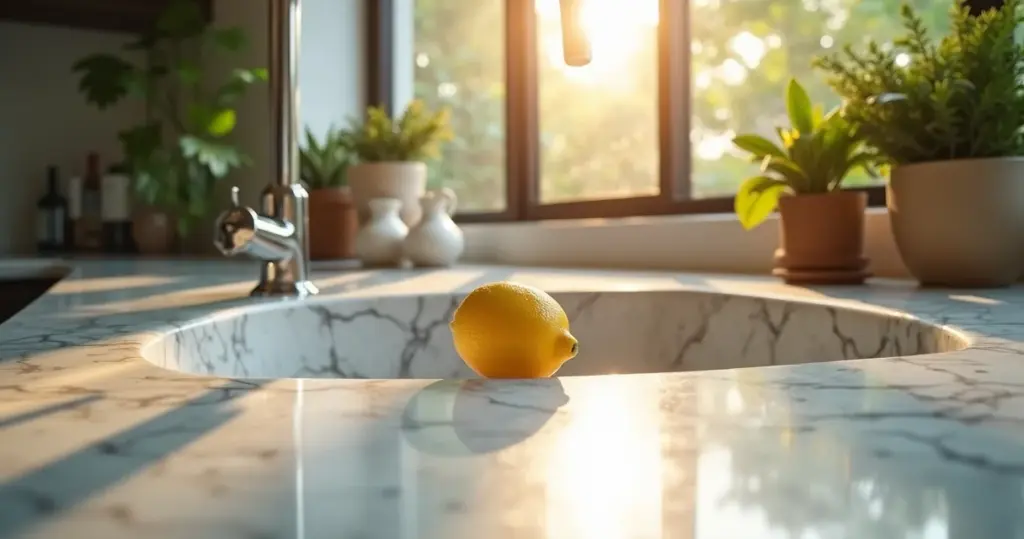 Pia de cozinha de mármore: o erro de R$200 que destrói seu investimento Pia de cozinha de mármore: o erro de R$200 que destrói seu investimento