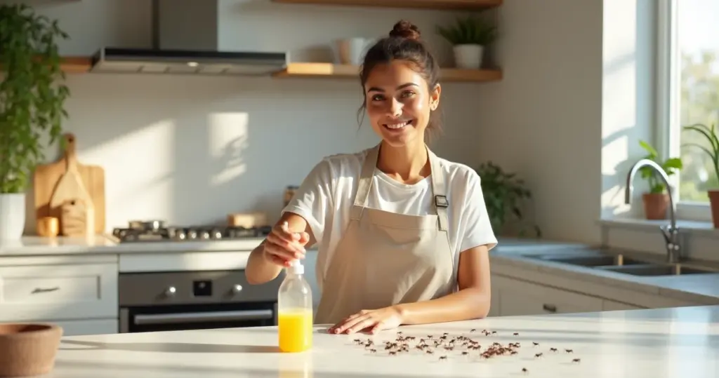 Truque para espantar formiga da cozinha com vinagre em 1 minuto