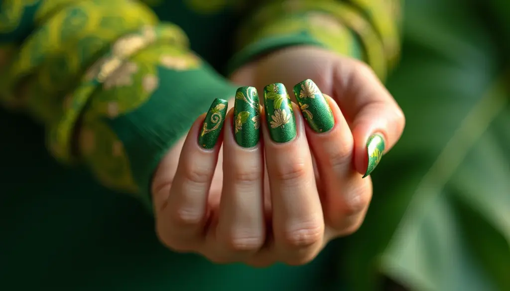 60 ideias de unhas decoradas verde para arrasar em 2026