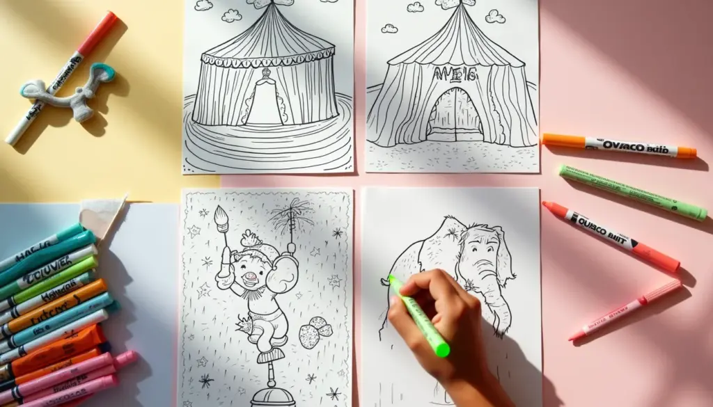 52 Ideias de Circo Desenho para Colorir Grátis para Imprimir em Casa