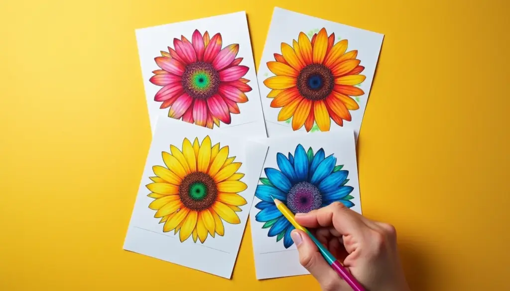 65 Ideias de Girassol para Colorir Que Vão Além do Amarelo