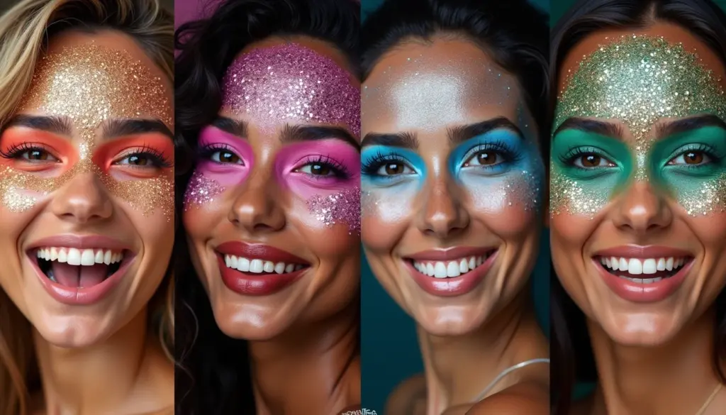 32 Ideias de Maquiagem com Strass para Brilhar em 2026
