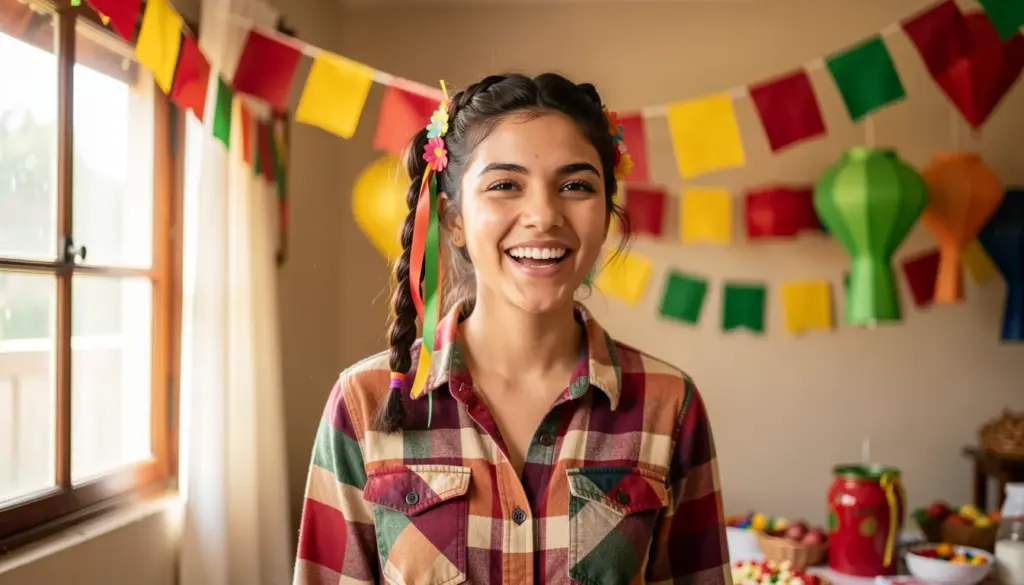 42 Ideias de Penteado para Festa Junina Cabelo Curto